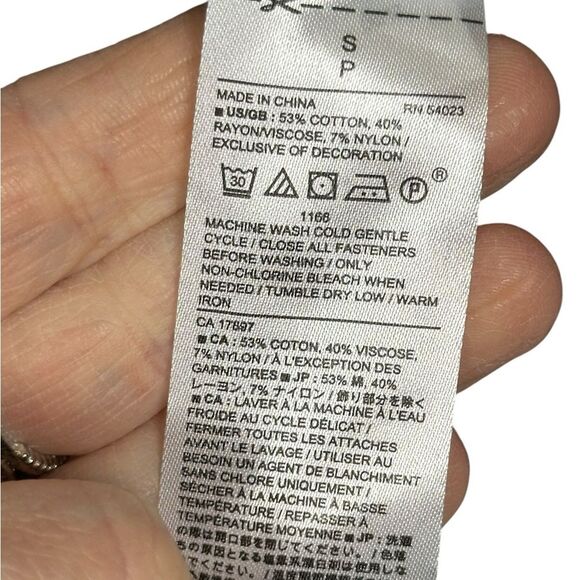 Banana Republic Men’s Cardigan Mr. Rogers Navy Full Zip Pockets Mock Neck Small - Picture 7 of 8